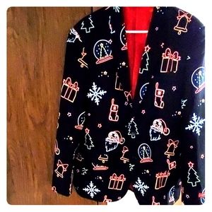 Naughty Neon Noel Blazer